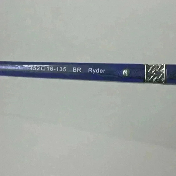 Lilly Pulitzer Eyeglasses BR Ryder Frames 52 [] 16 135 Flex Hinges Cooper & Blue - Picture 6 of 9
